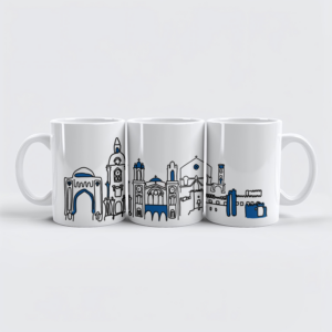 raxxa Premium-Tasse: Skyline Rhodos