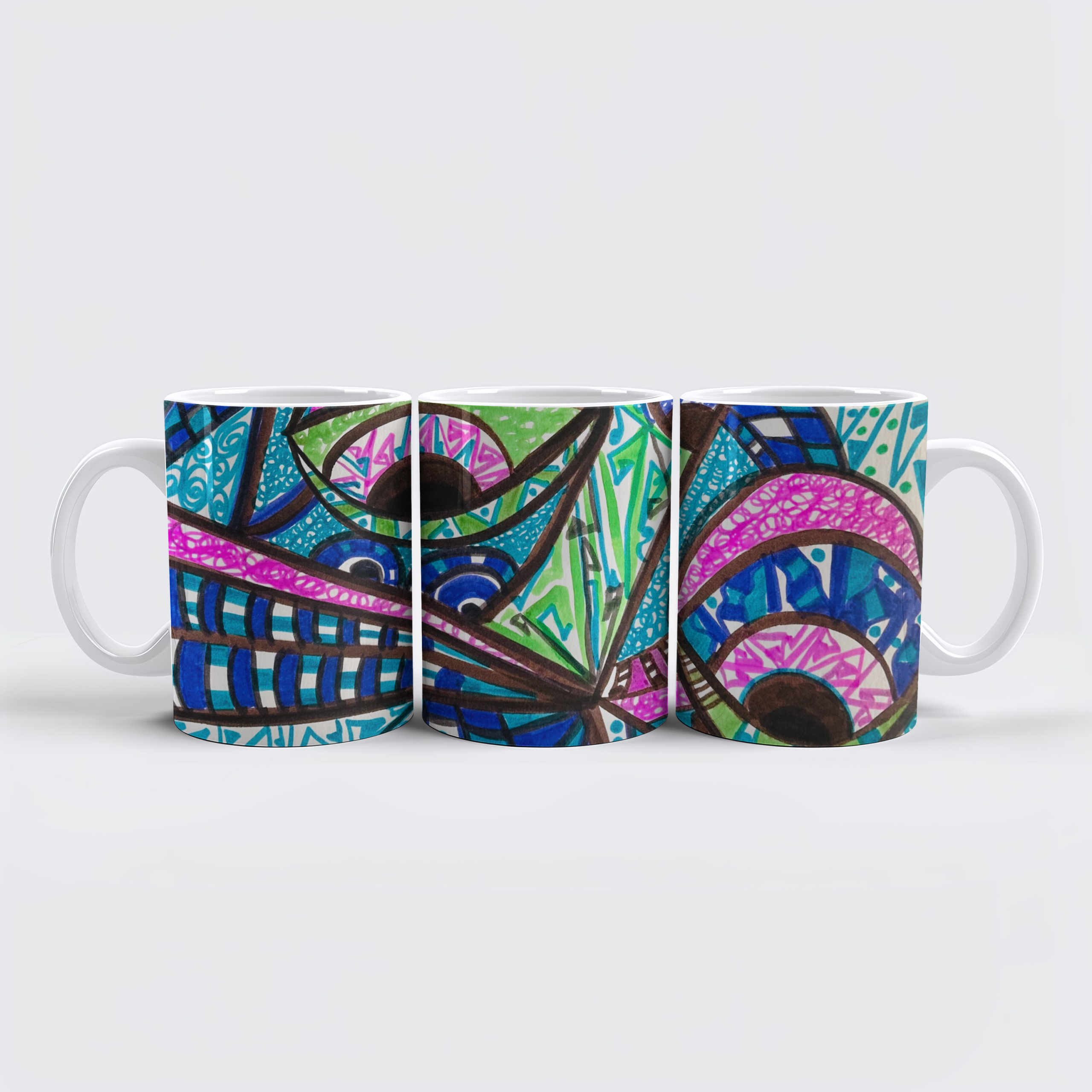 raxxa Premium-Tasse: Juego de miradas