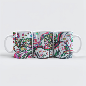 raxxa Premium-Tasse: La fiesta de las flores