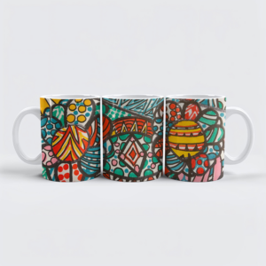 raxxa Premium-Tasse: Flores navideñas