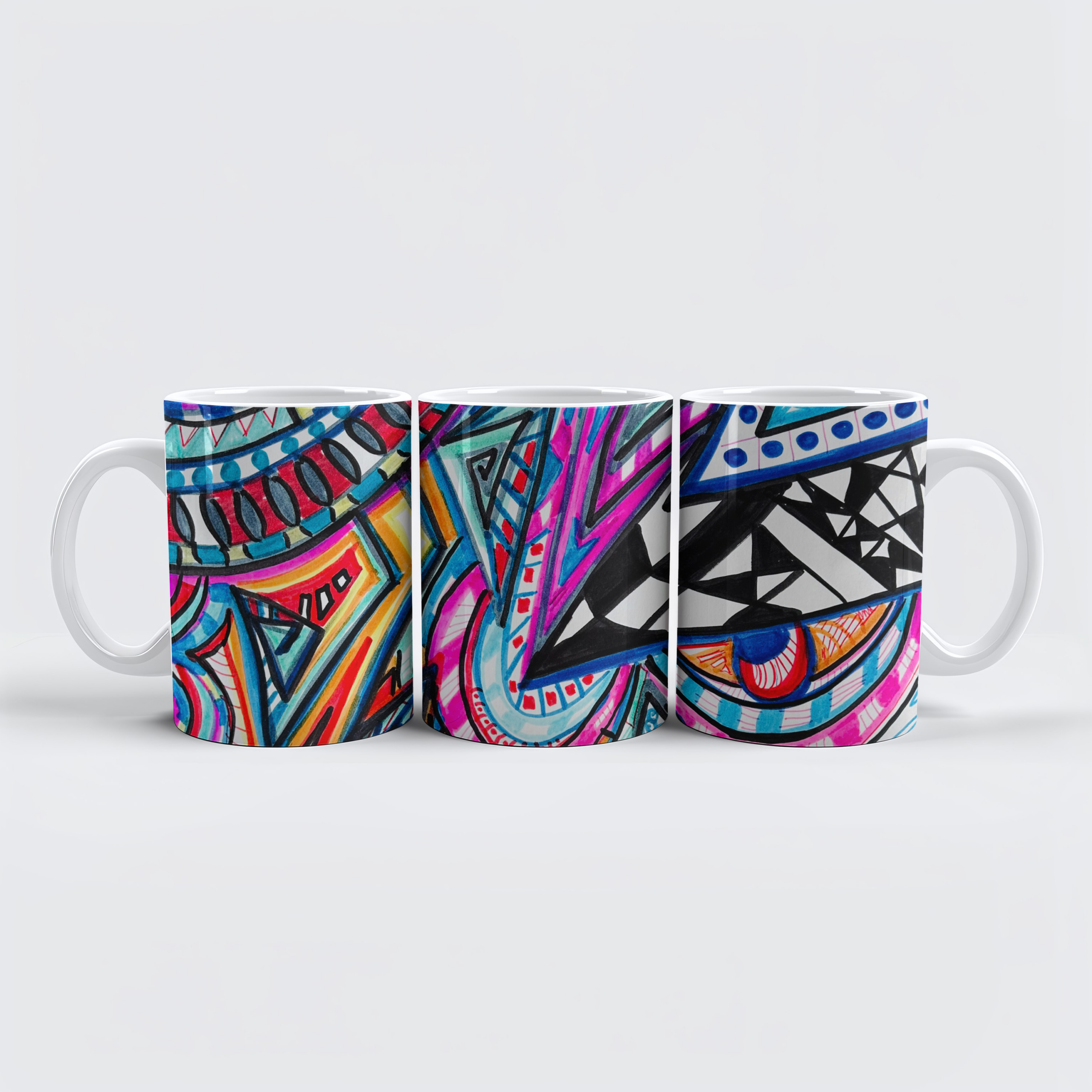 raxxa Premium-Tasse: Geometría divertida