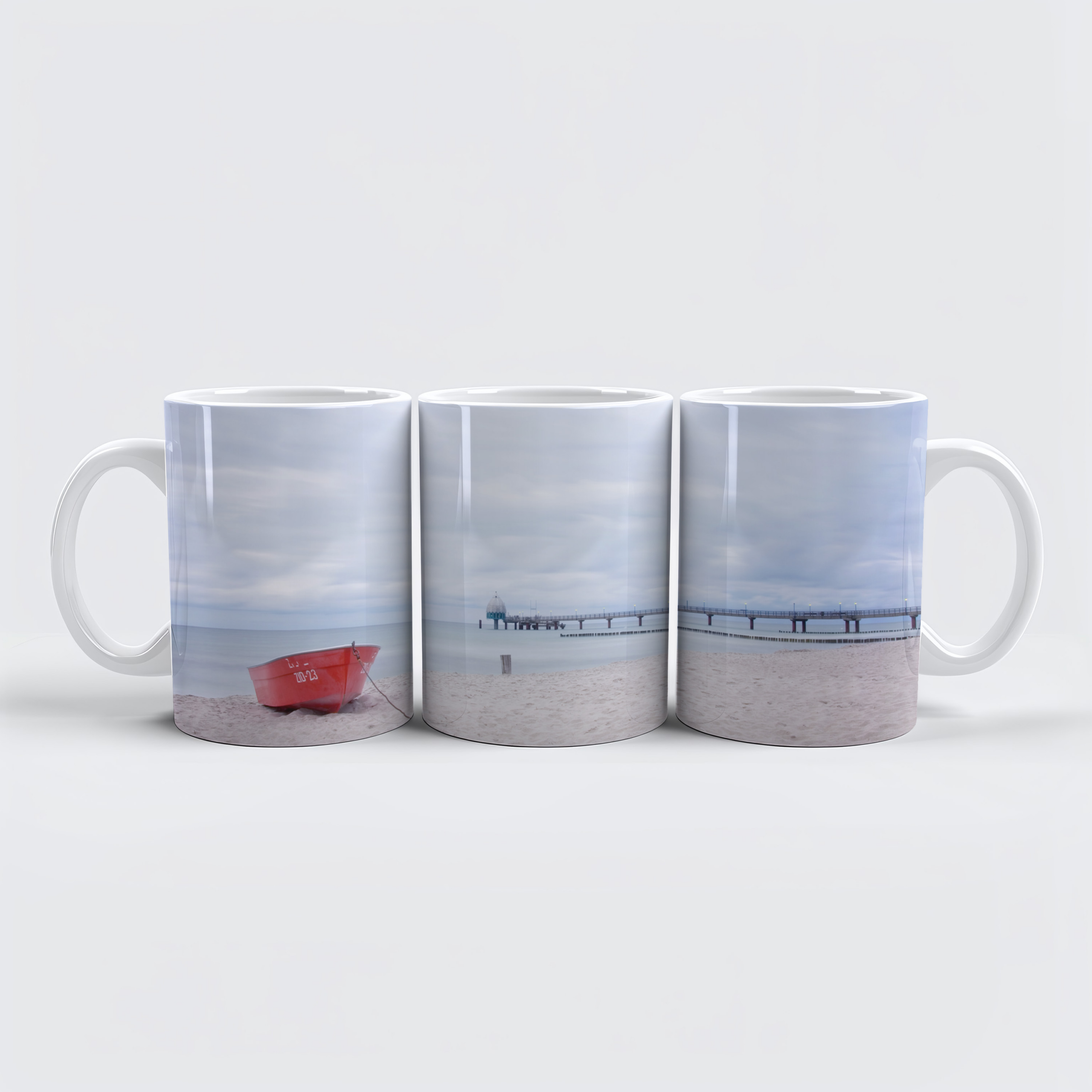 raxxa Premium-Tasse: Seebrücke Zingst