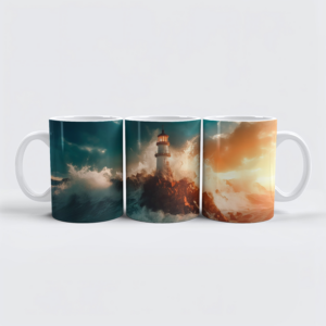 raxxa Premium-Tasse: Das Licht bricht durch Sturm und Schatten