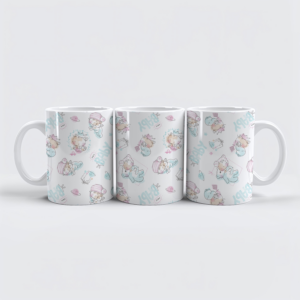 raxxa Premium-Tasse: Los bebés juegan con las estrellas en galaxias de acuarela