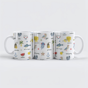 raxxa Premium-Tasse: Leo va de vacaciones al mar