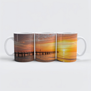 raxxa Premium-Tasse: Sonnenaufgang am Ostseestrand