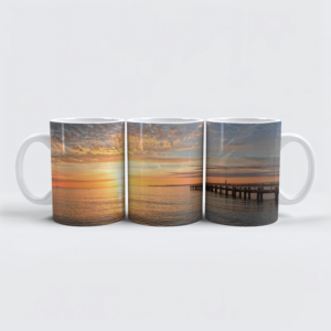 raxxa Premium-Tasse: Sonnenaufgang am Ostseestrand