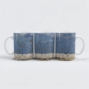 raxxa Premium-Tasse: Vögel am Nordseestrand