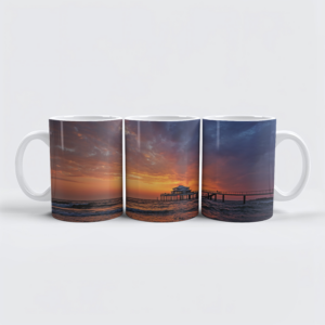 raxxa Premium-Tasse: Morgenidylle am Ostseestrand