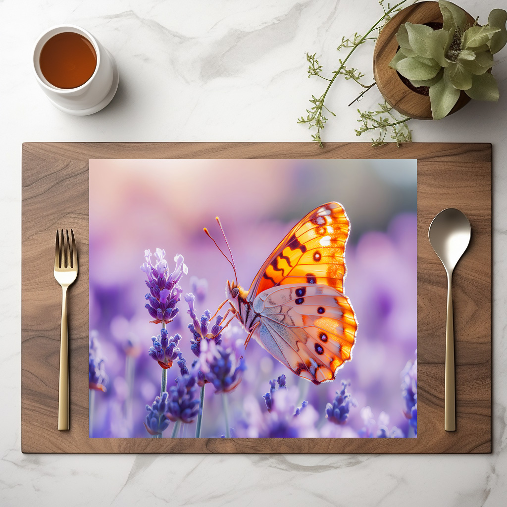 raxxa Premium-Tischset: Schmetterling im Licht des Lavendels – Image 2