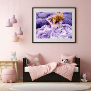 Poster: Traum in Lavendel – im Blütenmeer