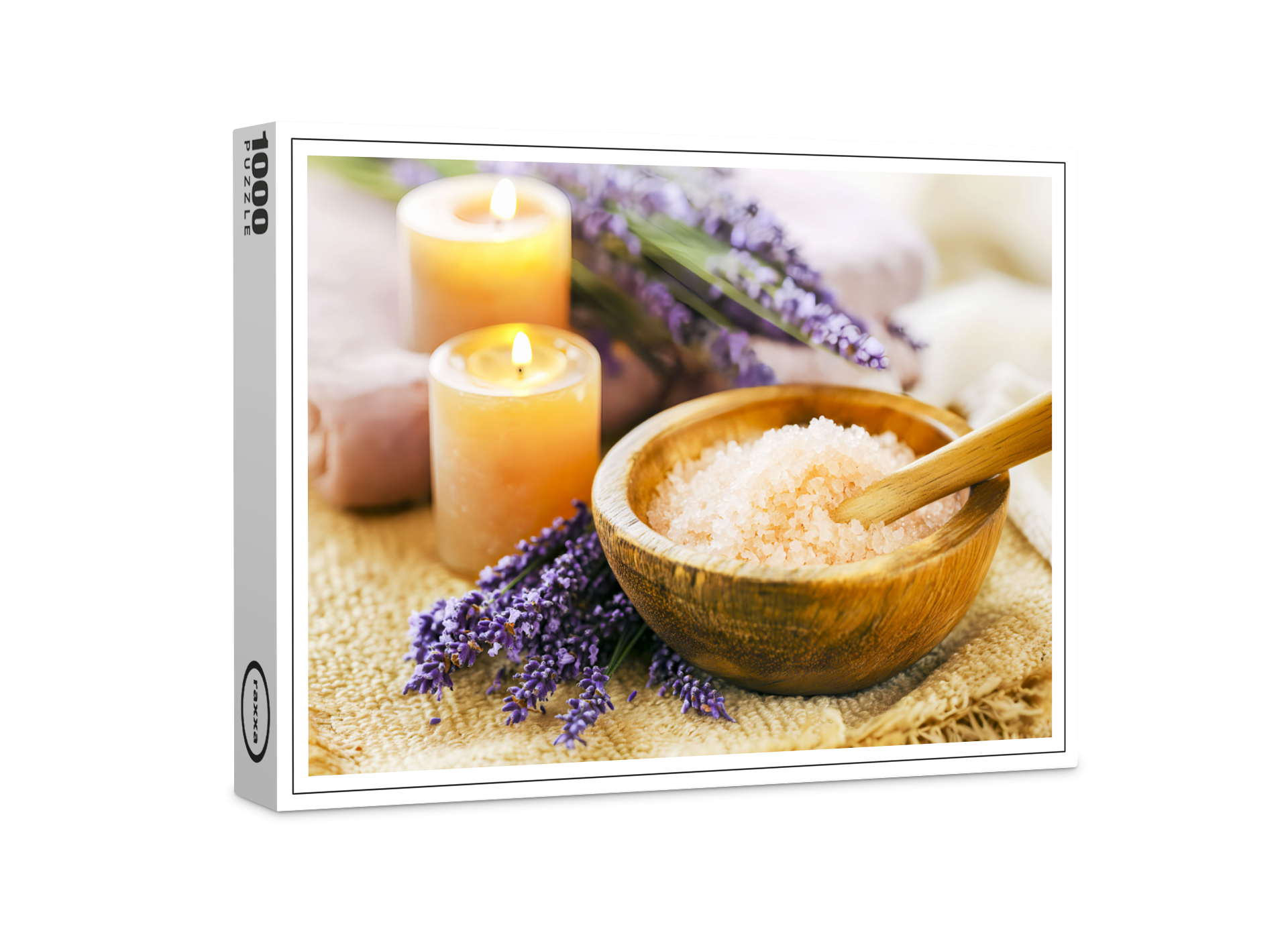 raxxa Premium-Puzzle: Lavendel, Kerzenlicht und Badesalze
