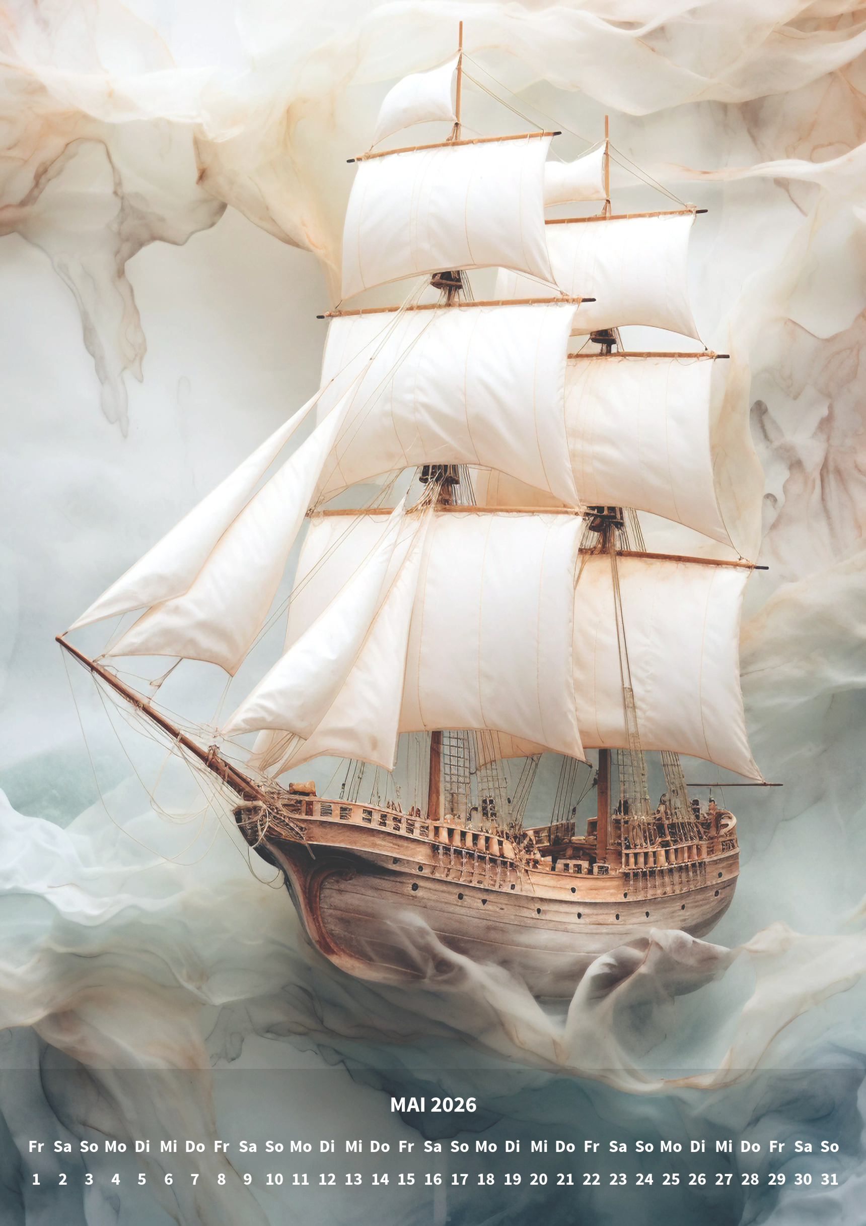 raxxa Premium-Monatskalender Meereszauber – Image 7