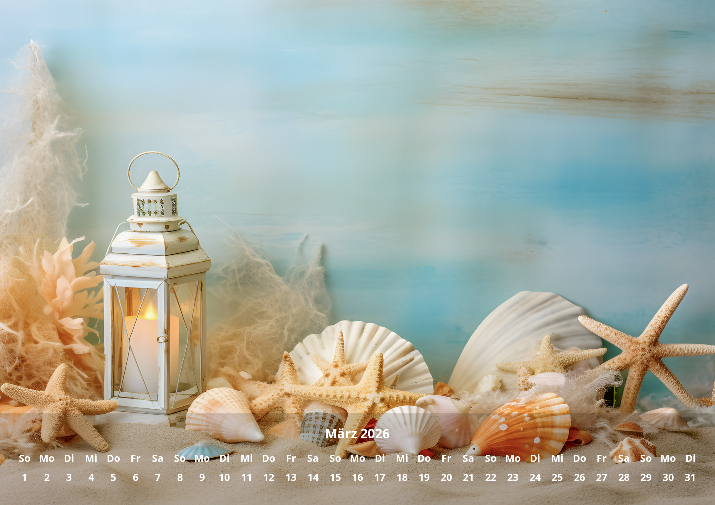raxxa Premium-Monatskalender Maritime Seestücke 2026 - Image 5