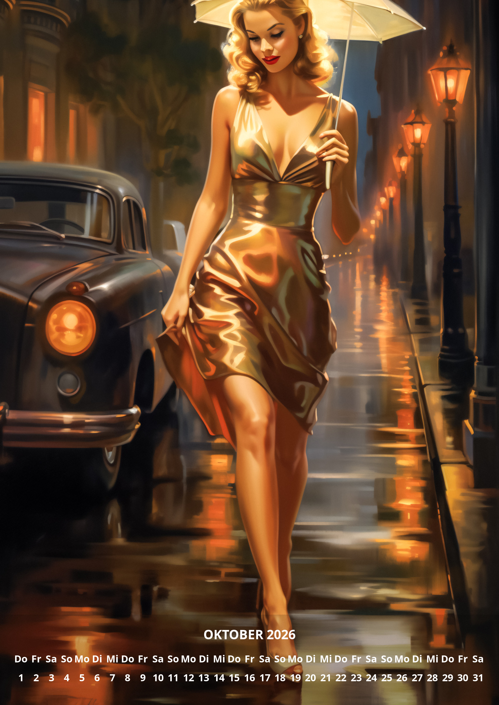 raxxa Premium-Monatskalender Divas aus den 50er 2026 - Imagen 12