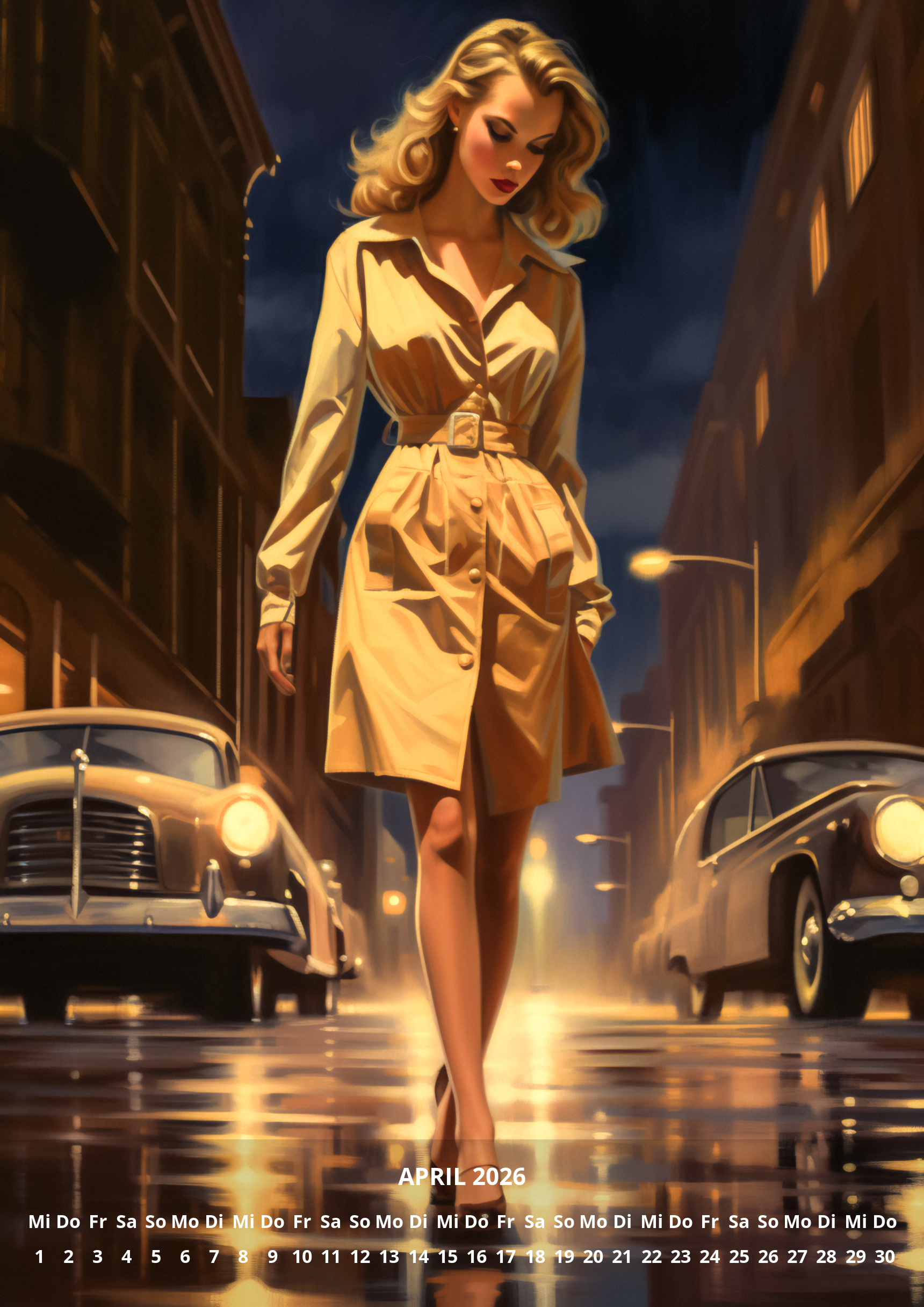 raxxa Premium-Monatskalender Divas aus den 50er 2026 - Imagen 6