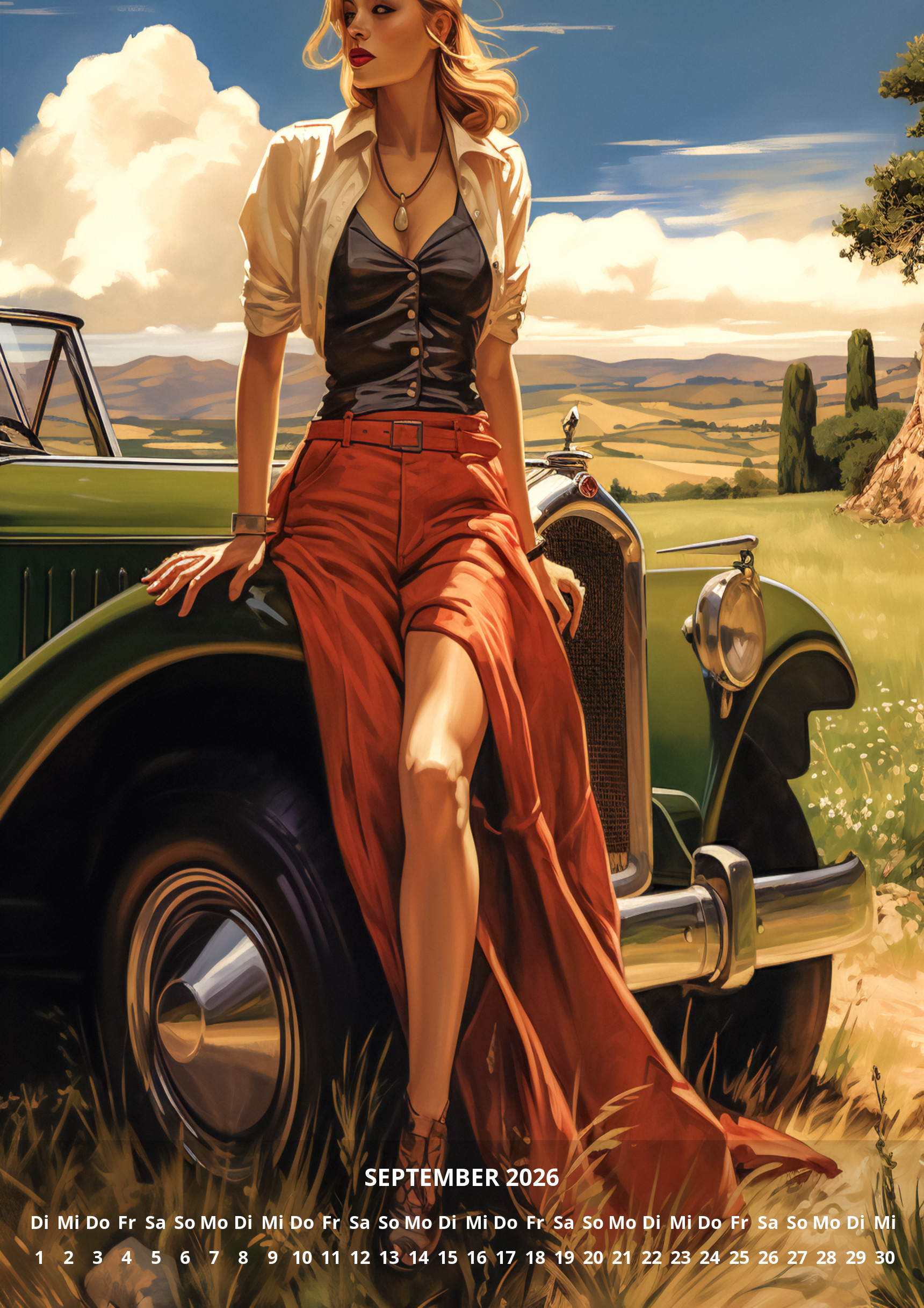 raxxa Premium-Monatskalender Divas aus den 50er 2026 - Imagen 11