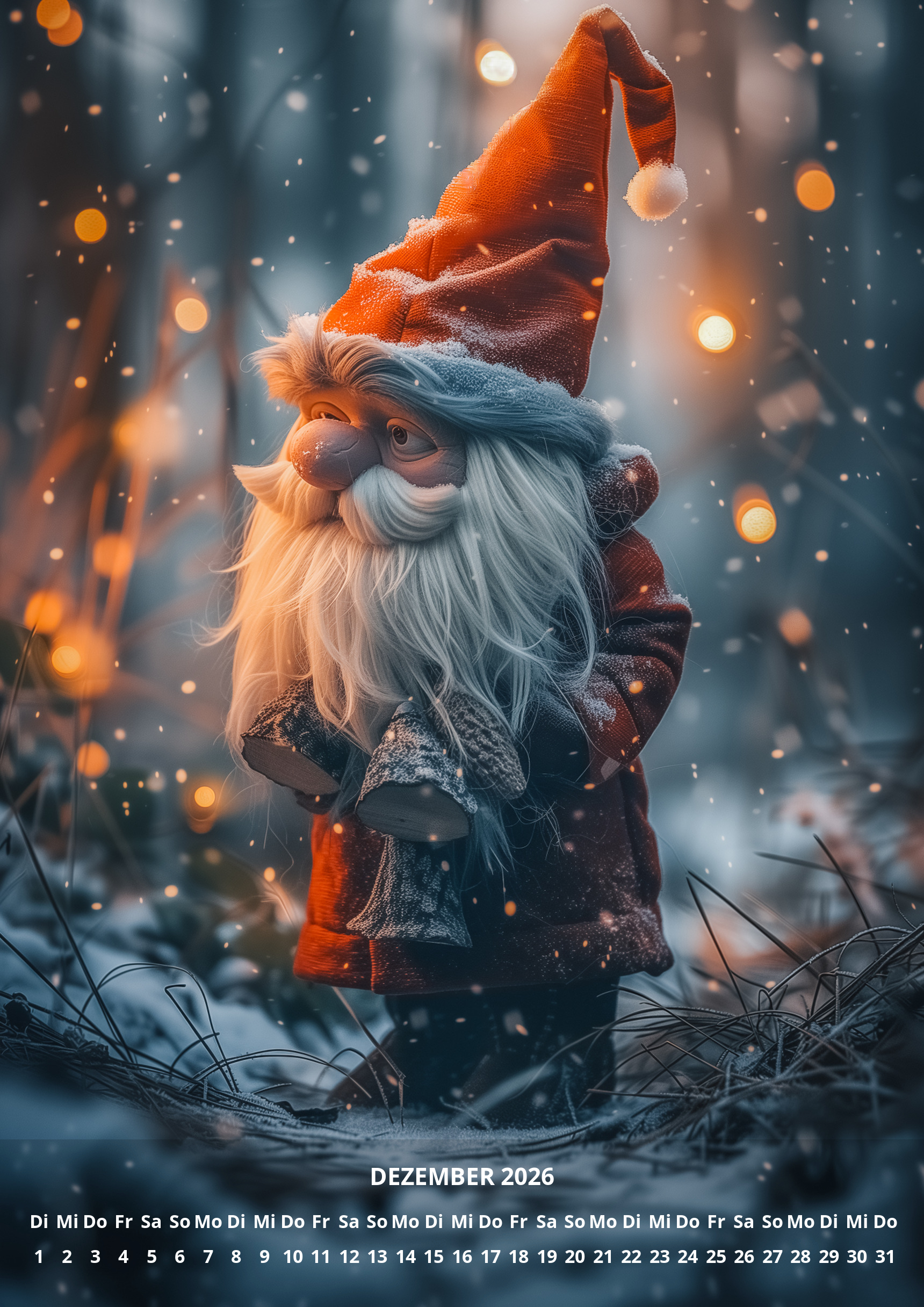 raxxa Premium-Monatskalender Zwerge 2026 - Image 14