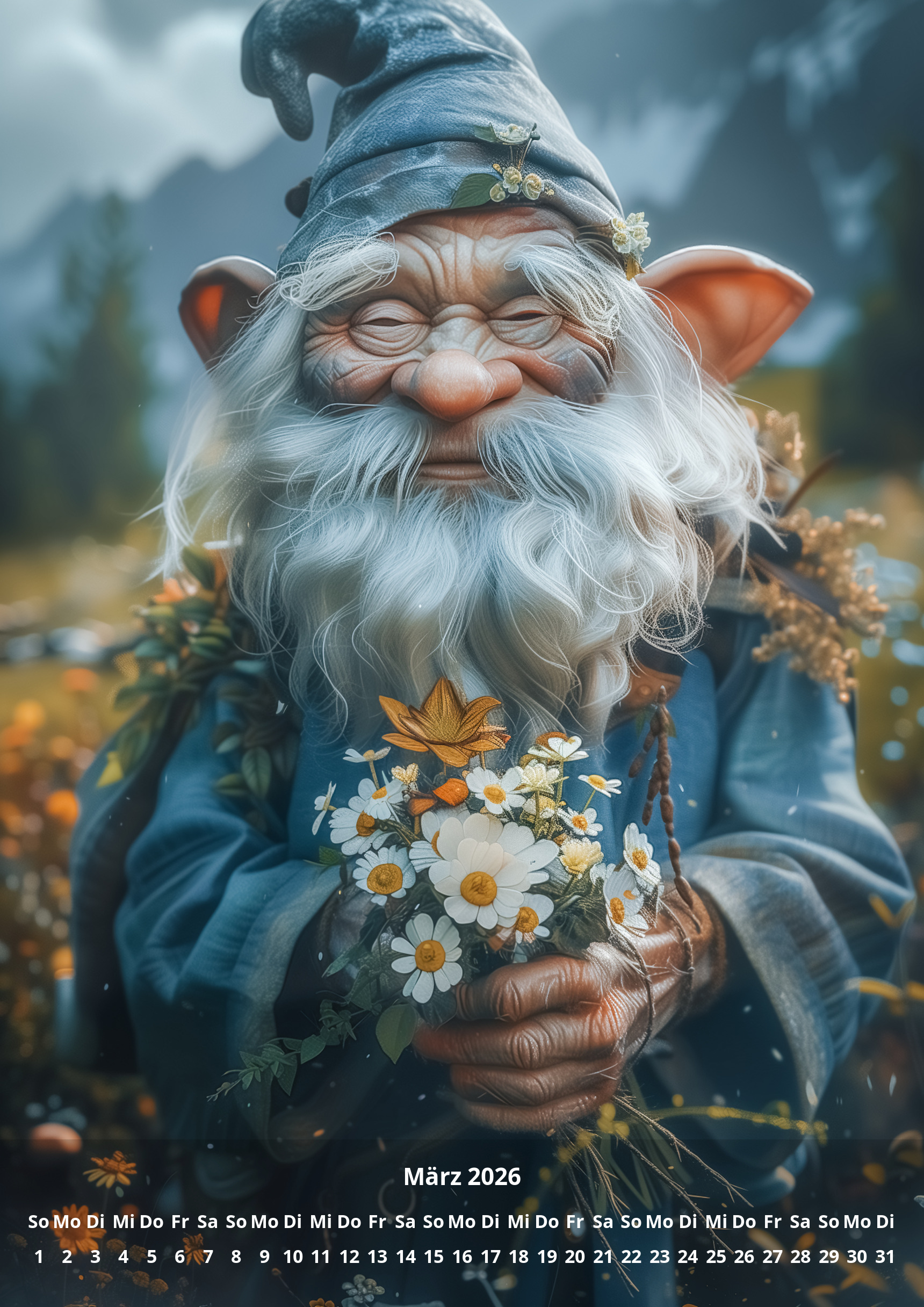 raxxa Premium-Monatskalender Zwerge 2026 - Image 5