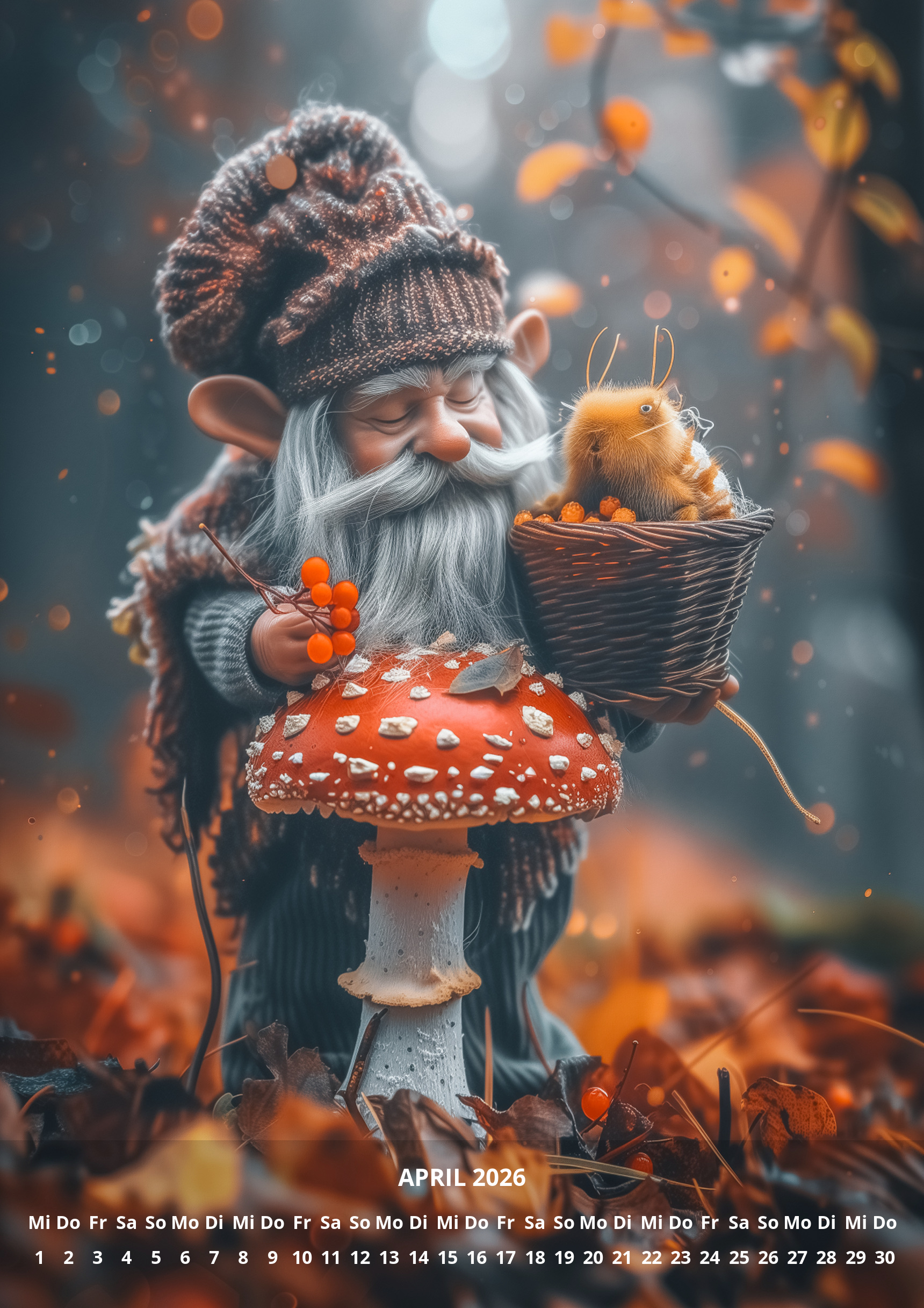 raxxa Premium-Monatskalender Zwerge 2026 - Image 6