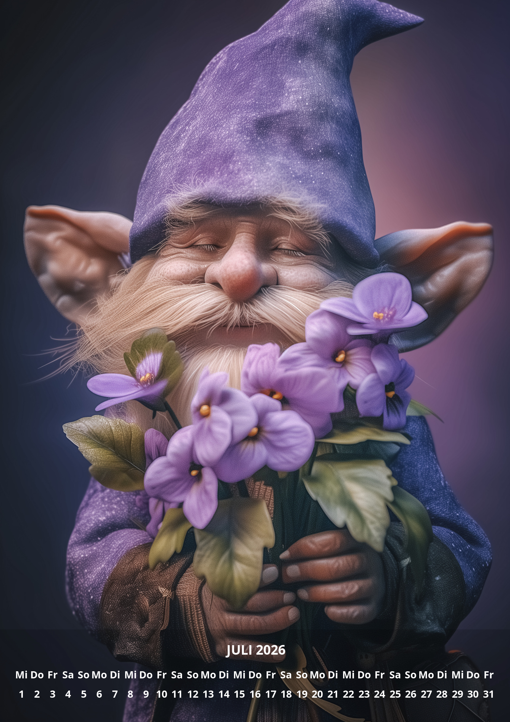 raxxa Premium-Monatskalender Zwerge 2026 - Image 9