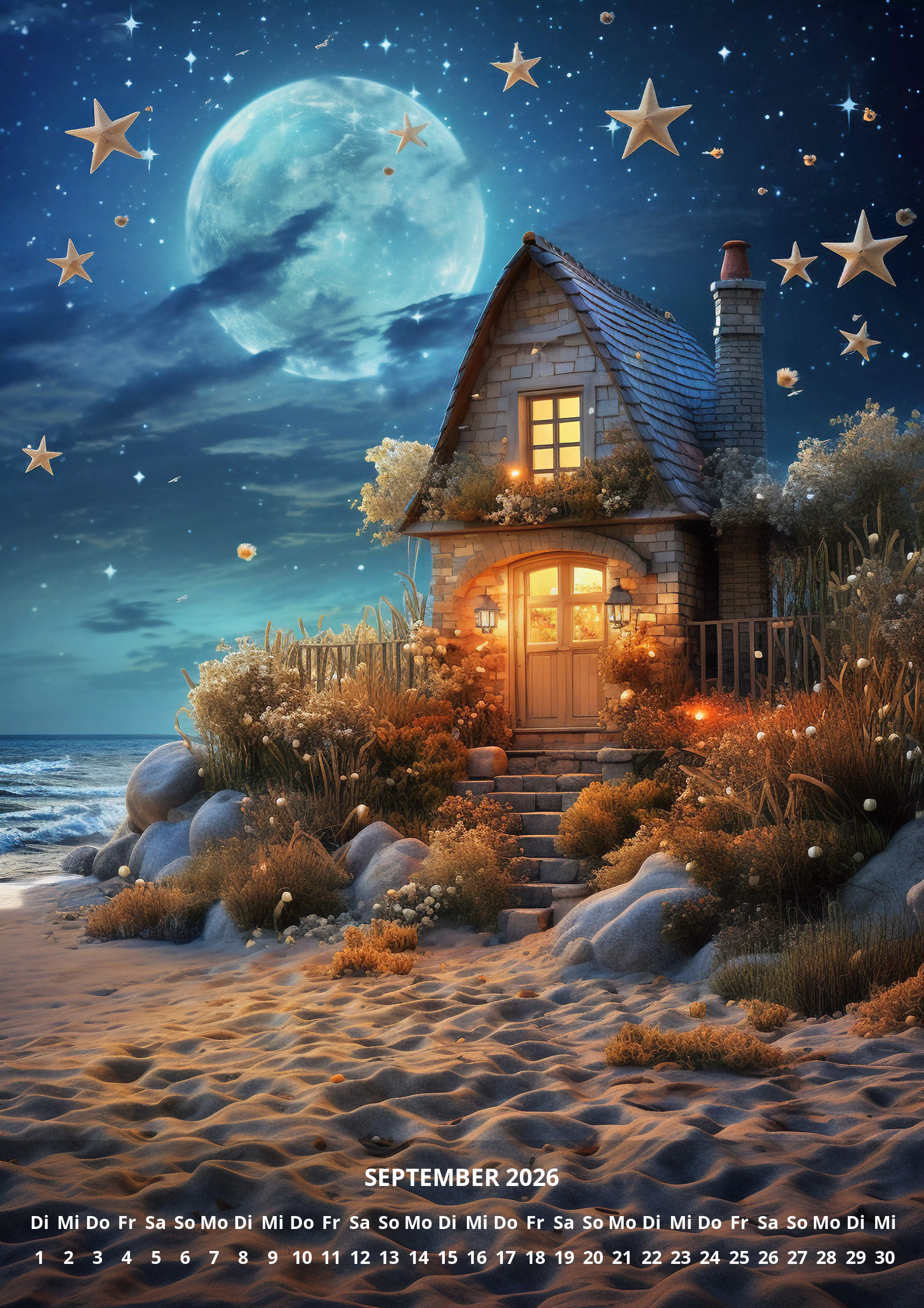 raxxa Premium-Monatskalender Magische Märchenhäuser 2026 - Imagen 11