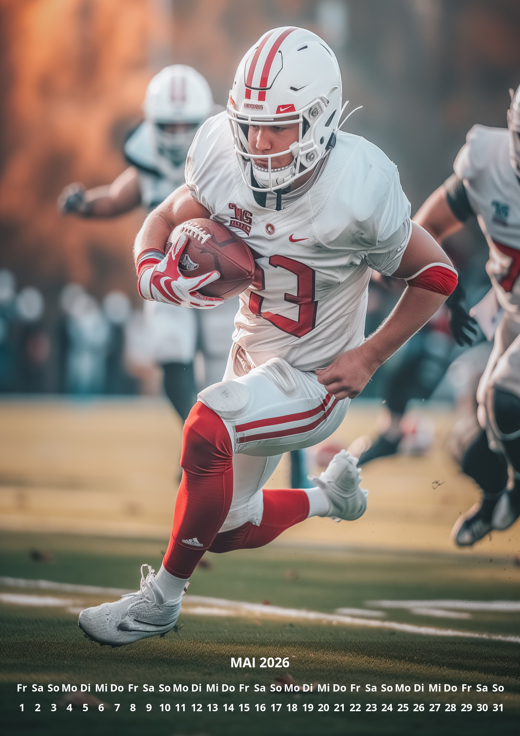 raxxa Premium-Monatskalender 12 Yards of Glory 2026 - immagine 7