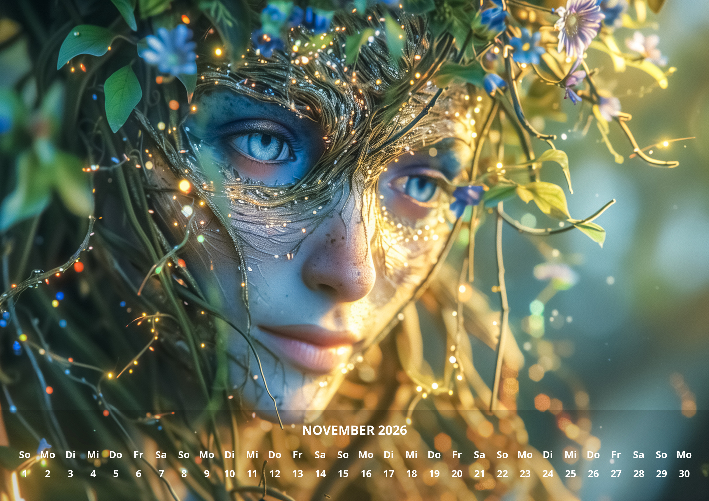 raxxa Premium-Monatskalender Licht und Magiewesen 2026 - Imagen 13