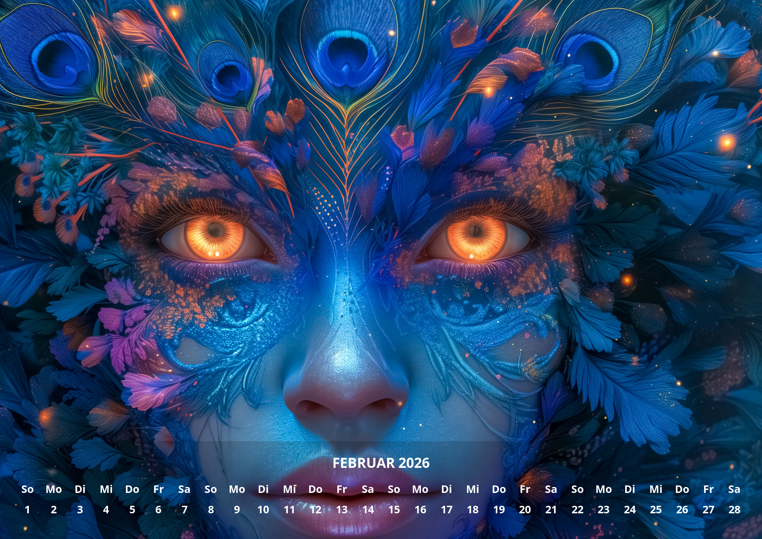 raxxa Premium-Monatskalender Licht und Magiewesen 2026 - Imagen 4