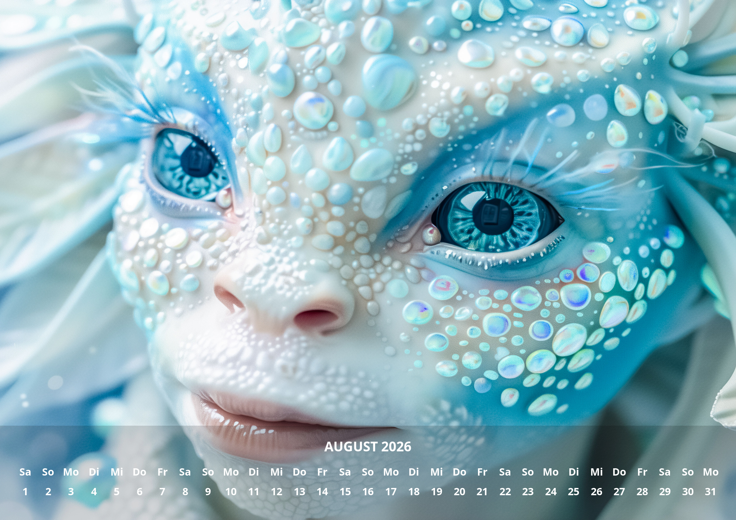 raxxa Premium-Monatskalender Licht und Magiewesen 2026 - Imagen 10