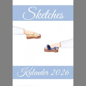 raxxa Premium-Monatskalender Sketches 2026