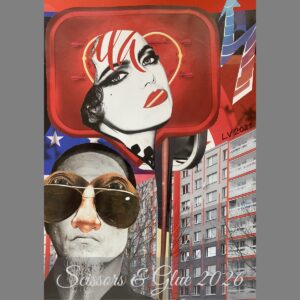 raxxa Premium-Monatskalender Scissors & Glue 2026