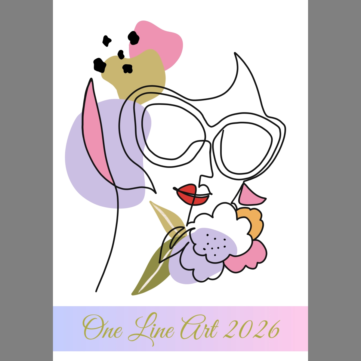 raxxa Premium-Monatskalender One Line Art 2026