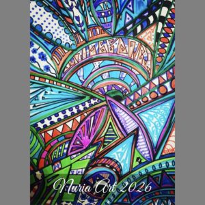 raxxa Premium-Monatskalender Nuria Art 2026