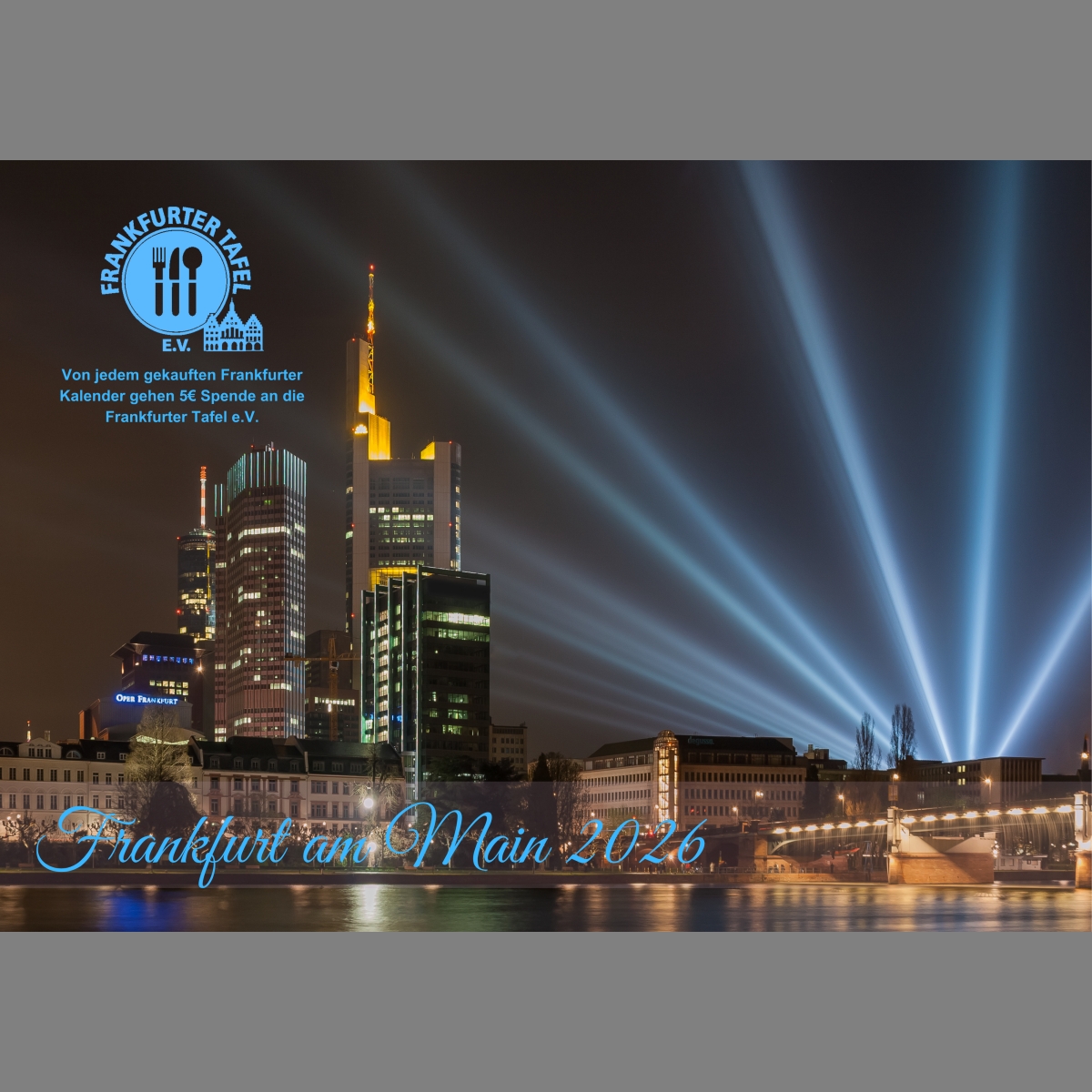 raxxa Spenden-Monatskalender Frankfurt am Main 2026