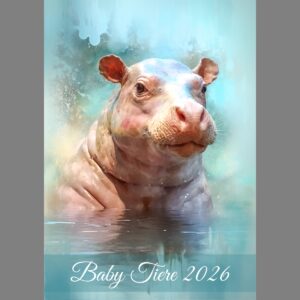 raxxa Premium-Monatskalender Baby Tiere