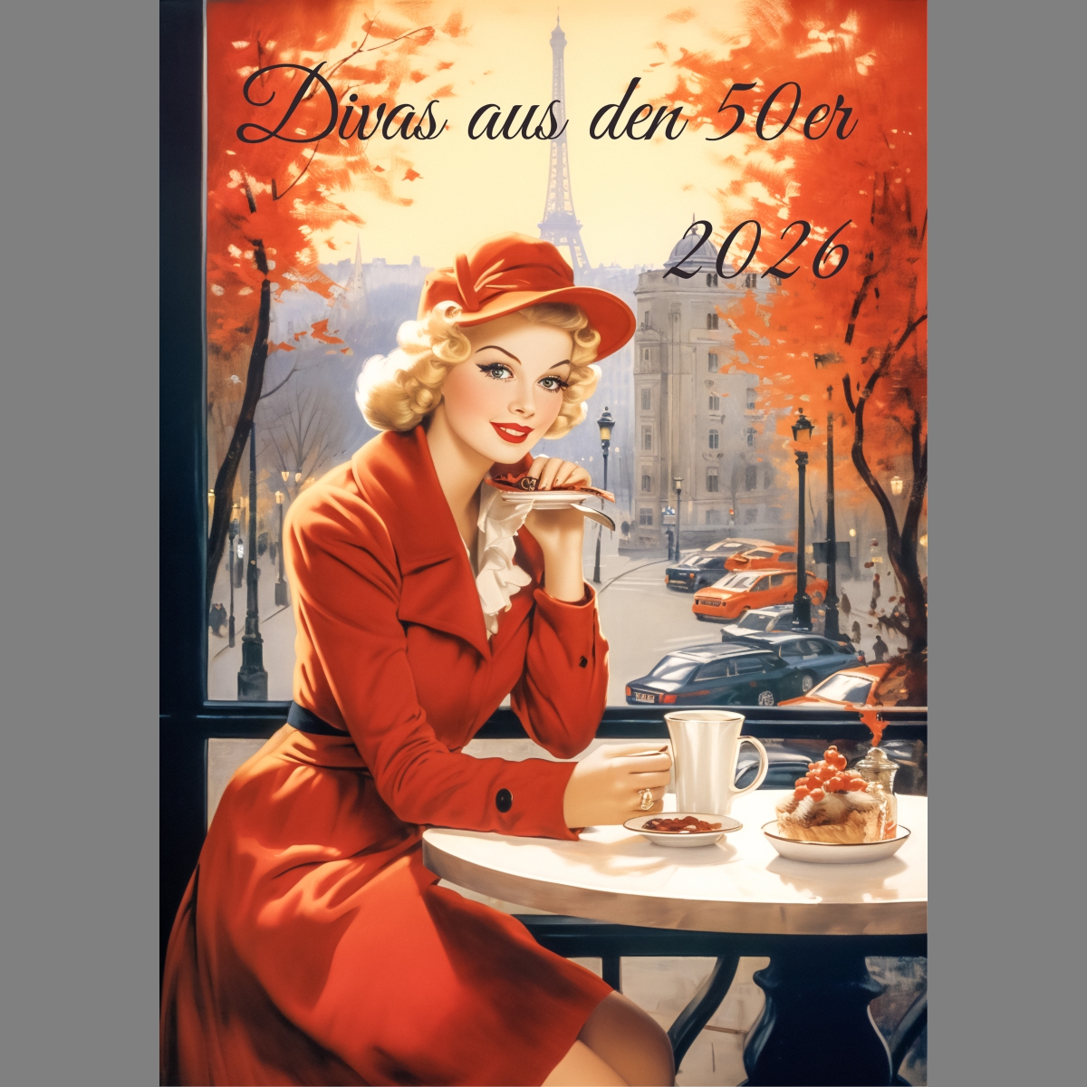 raxxa Premium-Monatskalender Divas aus den 50er 2026