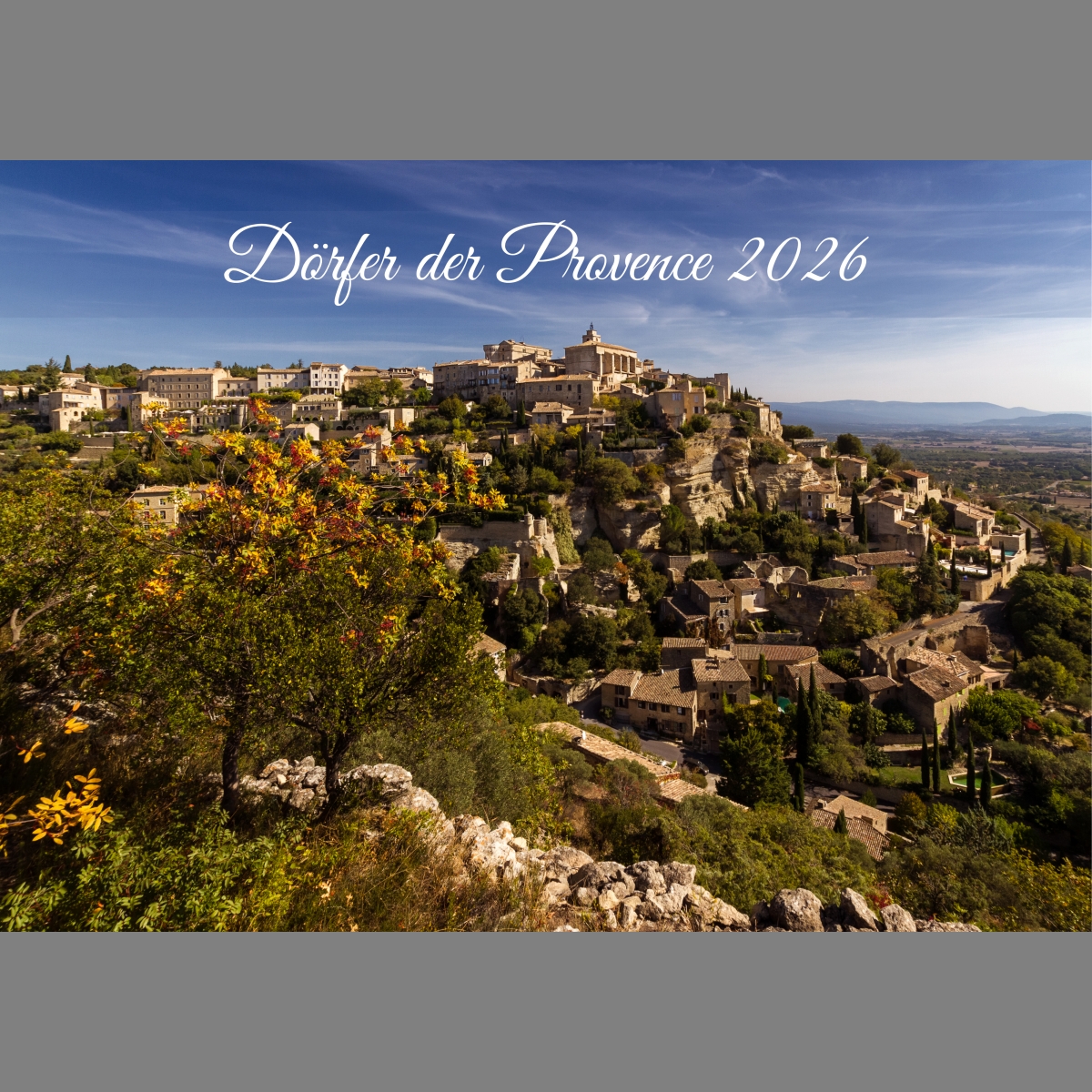 raxxa Premium-Monatskalender Dörfer der Provence 2026