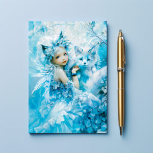 raxxa Postkarte: Arctic Fairy and Polar Fox by Lake