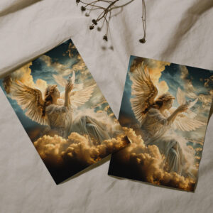 raxxa Postkarte: Messengers of Peace Angel with White Dove