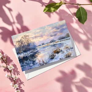 raxxa Postkarte: Winter Havel River Landscape