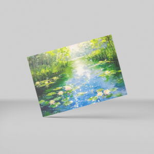 raxxa Postkarte: Summer Pond with Water Lilies