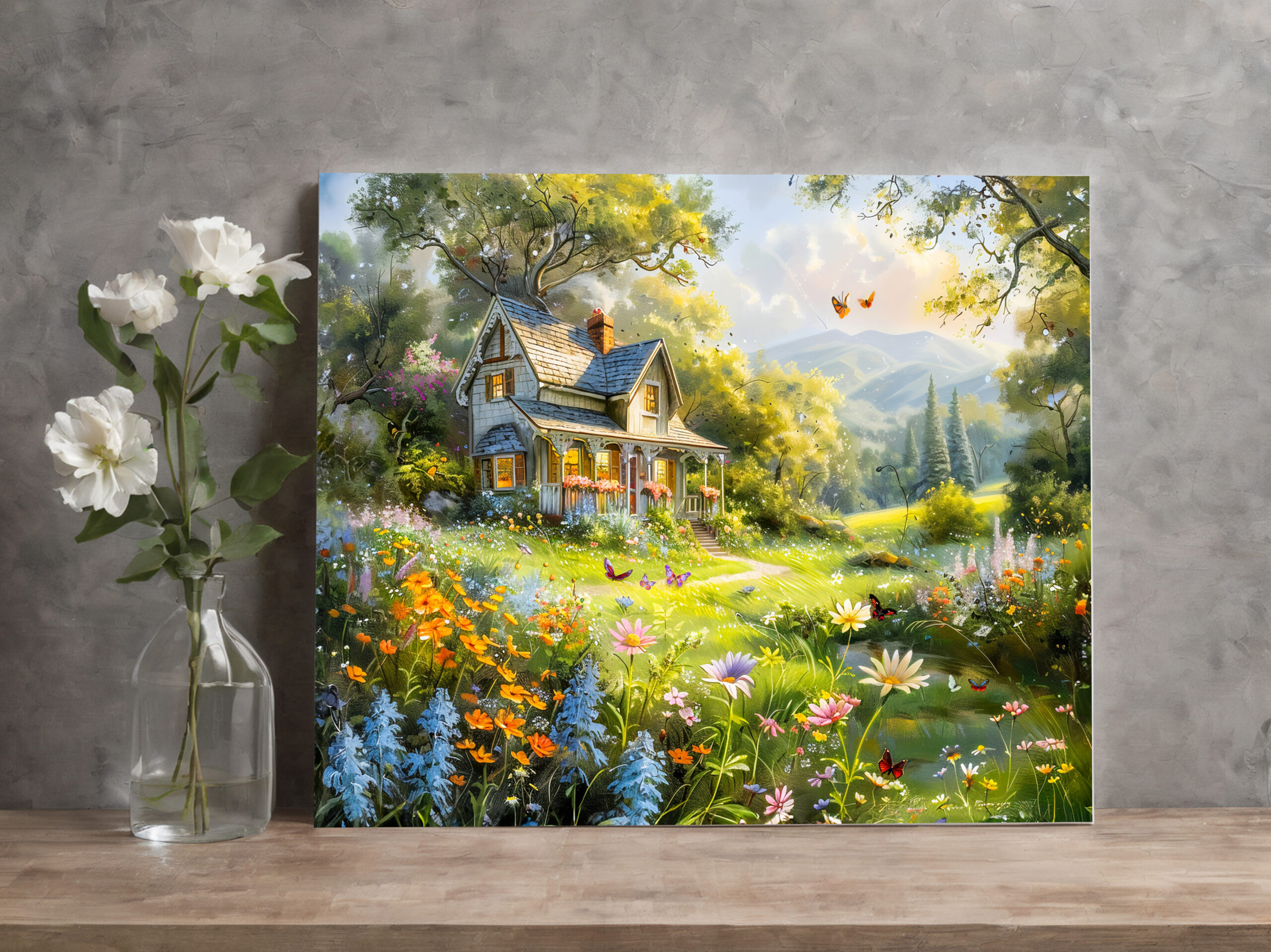 raxxa Canva: Summer Cottage with Wildflower Meadow – Image 2
