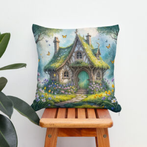 Kissen: Charming Cottage with Crocus Blooms