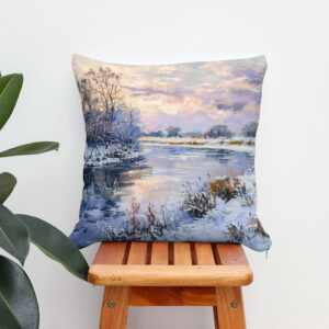 Kissen: Winter Havel River Landscape