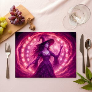 raxxa Premium-Tischset: Witch summoning runes in a magic circle