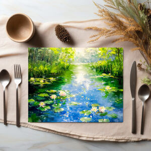 raxxa Premium-Tischset: Summer Pond with Water Lilies
