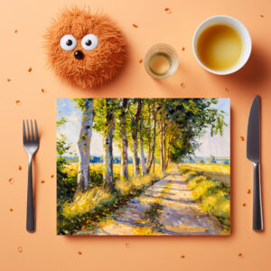 raxxa Premium-Tischset: Golden Summer Tree Alley