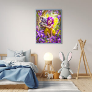 Poster: Tropical Fairy with Koalas and Orchids