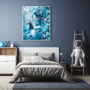 Poster: Winter Fairy with Penguin Companion